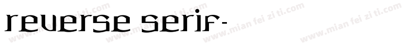 reverse serif字体转换